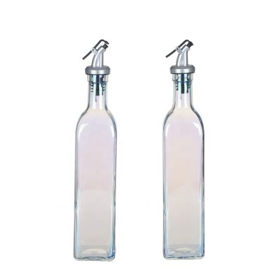 500ml glass olive oil bottle set of 2 with stopper